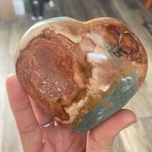 Natural Stone Heart Sculpture